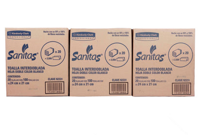 Toalla Sanitas Interdoblada